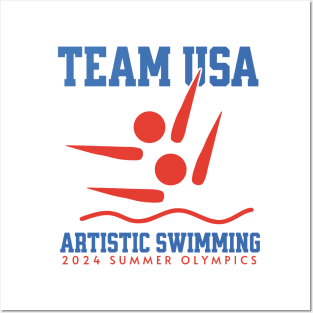 Artistic Swimming - Team USA - Summer Olympics Posters and Art